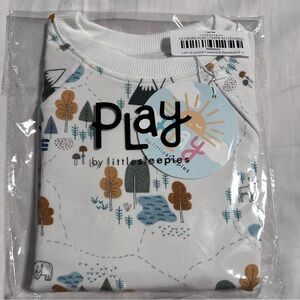 Little Sleepies Lets Explore Sweatshirt Size 5 NIB